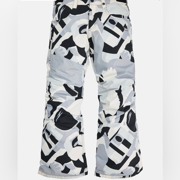 Burton Other - Burton Boys Barnstorm 2L Pants True Black Cosmoblock Size Medium